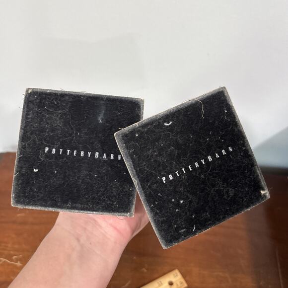 POTTERY BARN Maxfield Hotel Vintage Silver Plated Candle Holders 9.5” - Picture 8 of 8